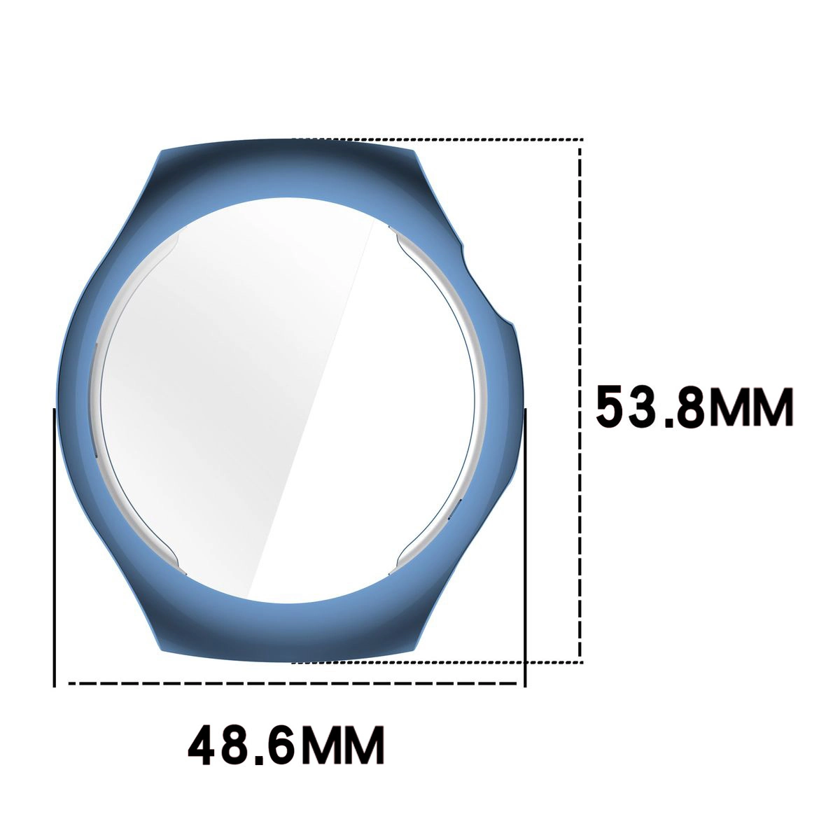 Wymiary obudowy Bizon Case Watch Felipe dla Huawei Watch 5 46mm
